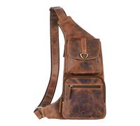 GREENBURRY Sling Bag Vintage Sling Bag Brown