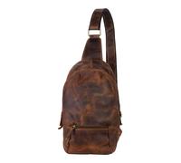 GREENBURRY Sling Bag Vintage Sling Bag Brown