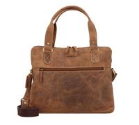 Greenburry Vintage briefcase leather 37 cm laptop compartment brown