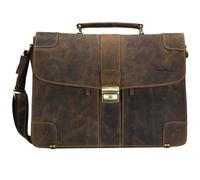 Greenburry Vintage briefcase leather 38.5 cm brown