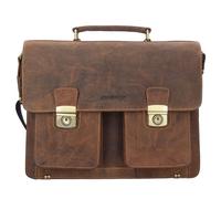 Greenburry Vintage briefcase leather 40 cm brown