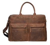 Greenburry Vintage briefcase leather 40 cm laptop compartment brown