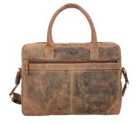 Greenburry Vintage briefcase leather 41 cm laptop compartment brown