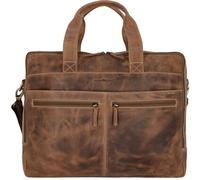 Greenburry Vintage briefcase leather 42 cm laptop compartment brown