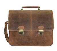 Greenburry Vintage briefcase leather 42 cm laptop compartment brown