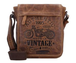 Greenburry Vintage Cafe Racer shoulder bag leather 23 cm brown