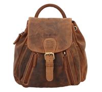 Greenburry Vintage City Backpack Leather 25 cm brown