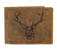 Greenburry Vintage deer wallet leather 12 cm brown