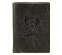 Greenburry Vintage Identity card case Leather 9.5 cm brown