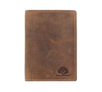 Greenburry Vintage identity card case RFID leather 9 cm brown