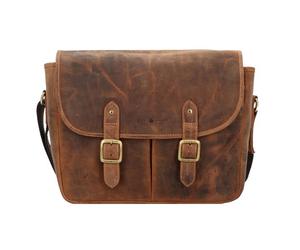 Greenburry Vintage messenger leather 34 cm brown