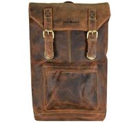 Greenburry Vintage retro backpack leather 42 cm brown