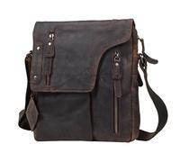 Greenburry VINTAGE Revival - Leather Shoulder Bag Man's Pocket Shoulder Bag - charcoal