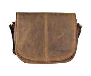 Greenburry Vintage shoulder bag leather 28 cm brown