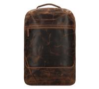 Greenburry Vintage travel backpack leather 48 cm laptop compartment brown