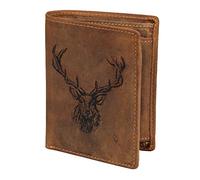 Greenburry Vintage wallet deer leather 9.5 cm brown