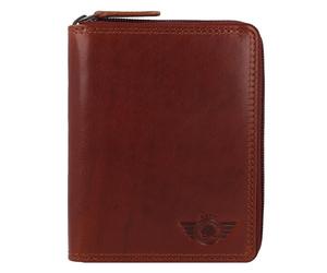 Greenburry Vintage Wallet RFID protection Leather 12.5 cm brown