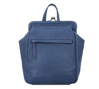 Greenburry Vintage washed City Backpack Leather 27 cm blue