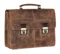Greenburry Vintage XL briefcase leather 40 cm brown