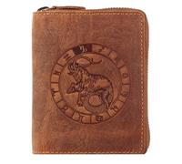 Greenburry Vintage zodiac wallet leather 10 cm brown