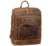 Greenburry with laptop compartment Vintage Business Backpack Brown
