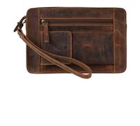 GREENBURRY wristlet Vintage Wrist Bag Brown
