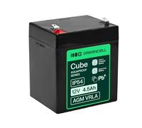 Greencell AGM VRLA 12V 4.5Ah Battery - Maintenance-free Gel Battery for UPS, Campers, Alarm Systems, Emergency Power Supply and Industrial Applications, Durable, IP54 Protection, High Performance
