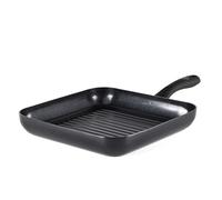 GreenChef Diamond Healthy Ceramic Non-Stick 28 cm Griddle Pan, PFAS-Free, Induction Suitable, Oven Safe up to 160˚C, Black