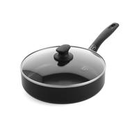 GreenChef Prime Skillet with Lid 24 cm, Ceramic Nonstick | Thermolon ceramic nonstick, glass lid, induction-ready, oven safe to 160°C, dishwasher safe