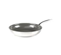 GreenChef Profile Plus PFAS-Free Ceramic Nonstick Stainless Steel Frying Pan Skillet, 24cm, Induction Compatible, Oven Safe to 200°C, Dishwasher Safe