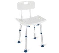 GreenChief Shower Chair with Back Removable - Small Shower Stool for Inside Shower, Narrow Bathtub Chair, Adjustable Shower Seat for Seniors, Elderly, Handicap, Disabled (300 LBS)