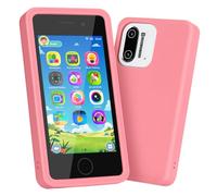 GREENCREEK 3.97" Touchscreen Kids Toys Smart Phone, Kids Phone with Games & Dual Camera, 8GB Toddler Toys Phone, Boys and Girls Learning Toy Phone for 3-9 Years Old (Pink)