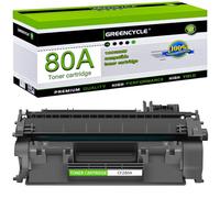 greencycle Compatible Toner Cartridge Replacement for HP 80A CF280A Work with Laserjet Pro 400 M401a M401d M401n M401dne MFP M425dn Printer (Black, 1-Pack)