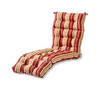 Greendale Home Fashions Outdoor Chaise Lounge Cushion, 1 Count (Pack of 1), Tuscan Stripe