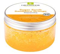 Greendoor Sugar Scrub Sea buckthorn Orange, Sugar Peeling without Plastic, 230g from the natural cosmetics Factory