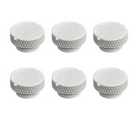 greenDracaena dracaena.io 6 pack G1/4" thread, Thin water Stop Plug Fitting with Coin Slot for Computer water cooling System, durable brass/copper material, White