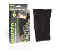 GreenDrop Infused Compression Sleeve (Elbow/Calf) Size S - M in Black GreenDrop Black One Size
