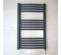 Greened House Anthracite Electric Heated Towel Rail 500mm W x 800mm H
