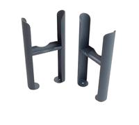 Greened House Anthracite Freestanding 4 Column Traditional Radiator Feet Central Heating and Electric