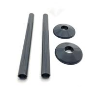 Greened House Anthracite Radiator Pipe Covers SnapFit 200mm Long 15mm Pipe