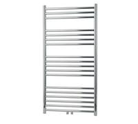 Greened House Boston Stainless Steel Towel Warmer with Centre Valve position (500mm wide x 1200mm high)