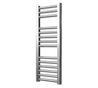 Greened House Extra High Heat Output Chrome Central Heating Flat Towel Rail 300 x 800mm Bathroom Radiator Heater Up To 26% more heat output