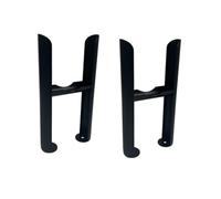 Greened House Matt Black Freestanding 3 Column Traditional Radiator Feet Central Heating and Electric