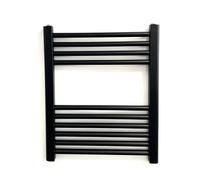 Greened House Milano Black Heated Towel Rail 500mm W x 600mm H