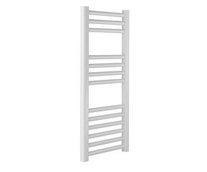 Greened House Milano WHITE Straight Heated Towel Rail Central Heating Towel Radiator (400 x 800 Straight)