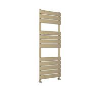 Greened House Richmond Heated Towel Rail Brushed Brass 400mm W x 1200mm H