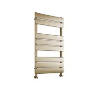 Greened House Richmond Heated Towel Rail Brushed Brass 400mm W x 800mm H