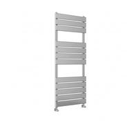 Greened House Richmond Heated Towel Rail Chrome 400mm W x 1200mm H | Flat Panel, Bathroom Towel Radiator, Central Heating, Wall Mounted