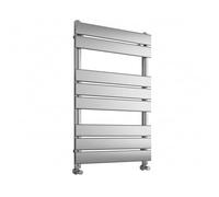 Greened House Richmond Heated Towel Rail Flat Panel Bathroom Towel Radiator Central Heating (Chrome, 500mm W x 800mm H)