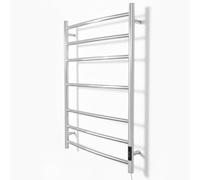 Greened House Siena Stainless Steel Electric Heated Towel Rail H800mm W400mm Mirror Polished Finish